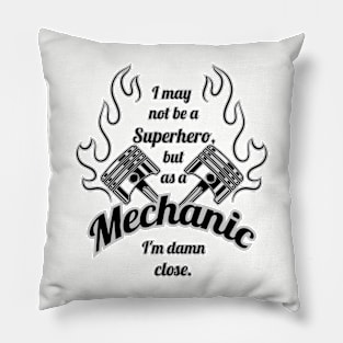 Superhero Mechanic Pillow