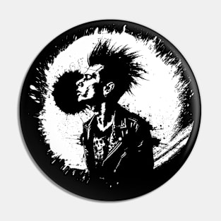 "Rebel Yell" - Punk Rock Explosion Tee Design Pin