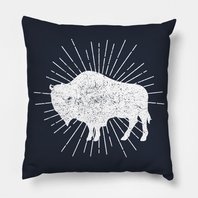 Bison Pillow by mintipap