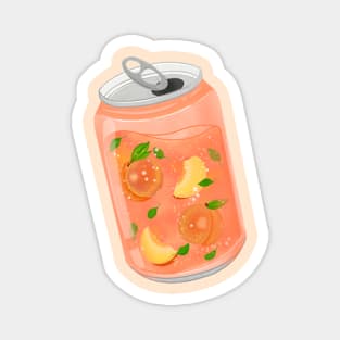 Peach Soda Drink Magnet