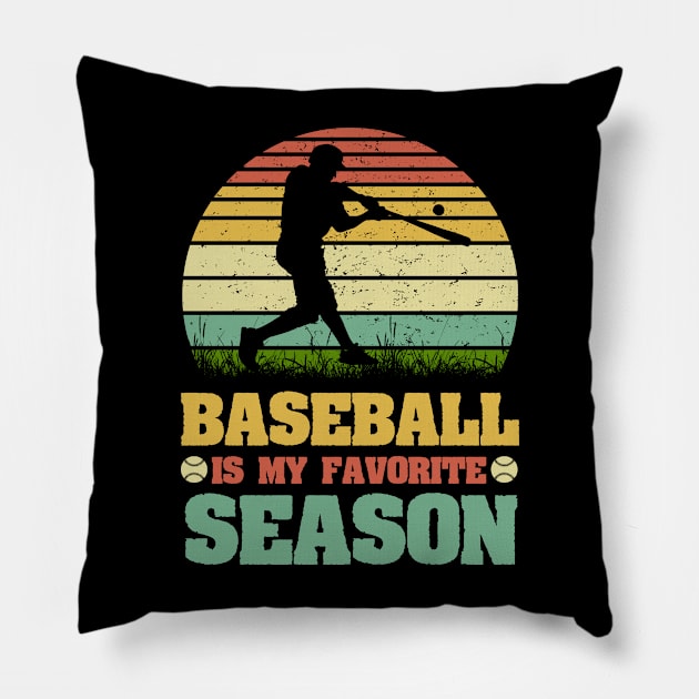 Baseball is my Favorite Season Pillow by busines_night