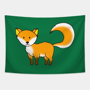 cute orange fox Tapestry