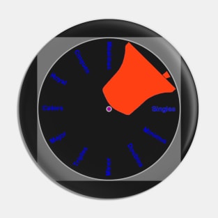 Bell Tower Wall Clock - Red Pin