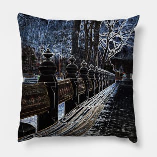 Ghostly Central Park in NYC Pillow