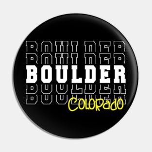 Boulder city Colorado Boulder CO Pin