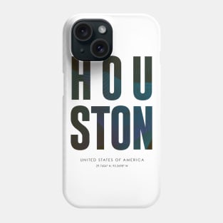 Houston City typography Phone Case