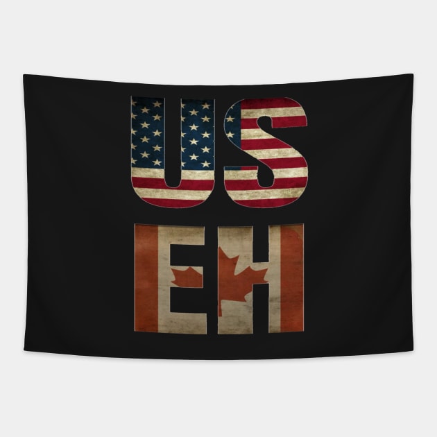 USA Canada Allies Tapestry by RetroSalt