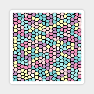 Painted Glass Of Pastel Colors Magnet