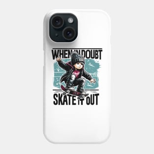 When In Doubt Skate It Out Phone Case