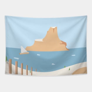 desert and sea Tapestry