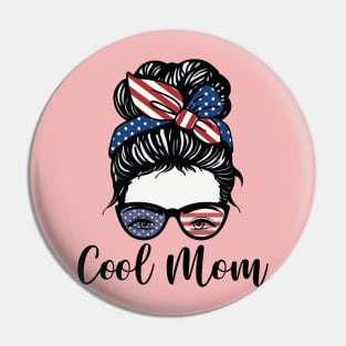 Cool American Mom Pin