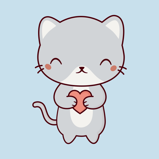 Kawaii Cute Cat Kitten by happinessinatee