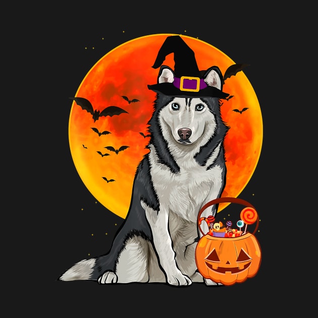 Dog Halloween Siberian Husky Jack O Lantern Pumpkin by JaydeMargulies