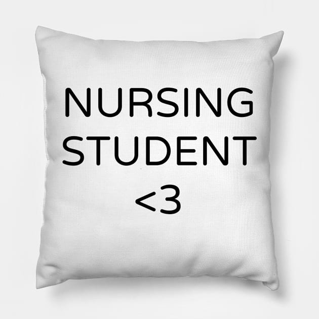 Nursing student Pillow by Word and Saying