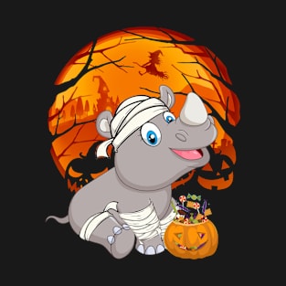 Rhinoceros mummy pumpkin T-Shirt