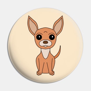 Dog Cartoon Amazing Fawn Chihuahua Pin