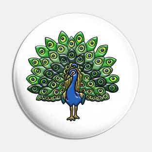 Peacock Pin