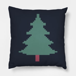 Christmas Tree Pixel Art Pillow