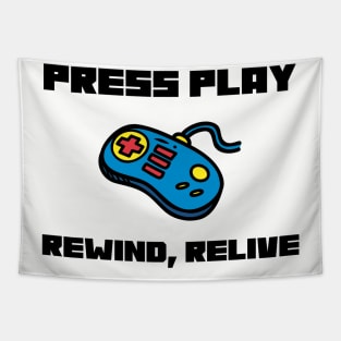 Press Play, Rewind, Relive Retro Gaming Tapestry