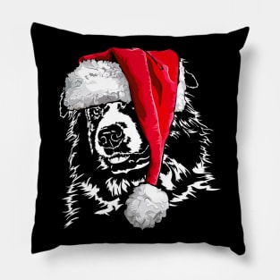 Santa Australian Shepherd Christmas dog Aussie mom gift Pillow