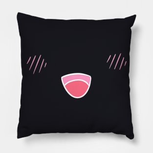 Anime Happy Mouth Black Pillow