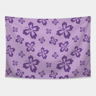 Colorful Lilies Collection - Violet Lilies Pattern Tapestry