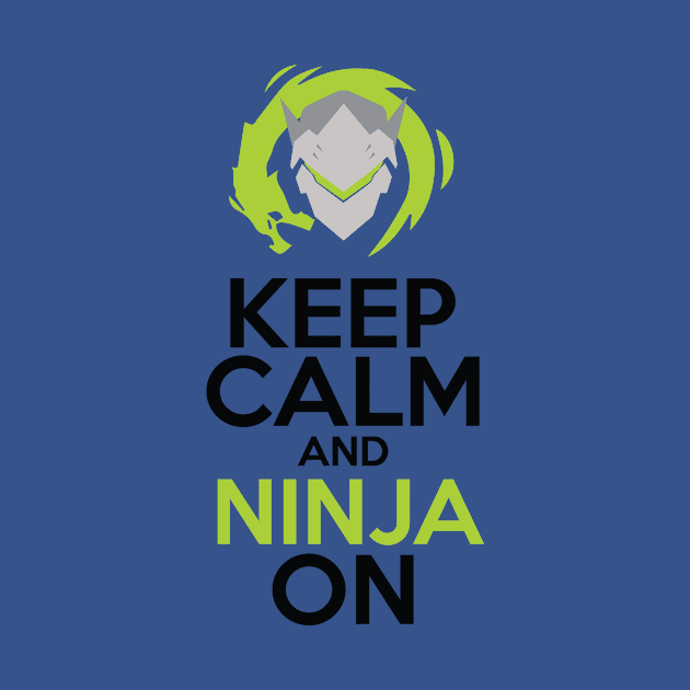 Keep Calm and Ninja On by WinterWolfDesign