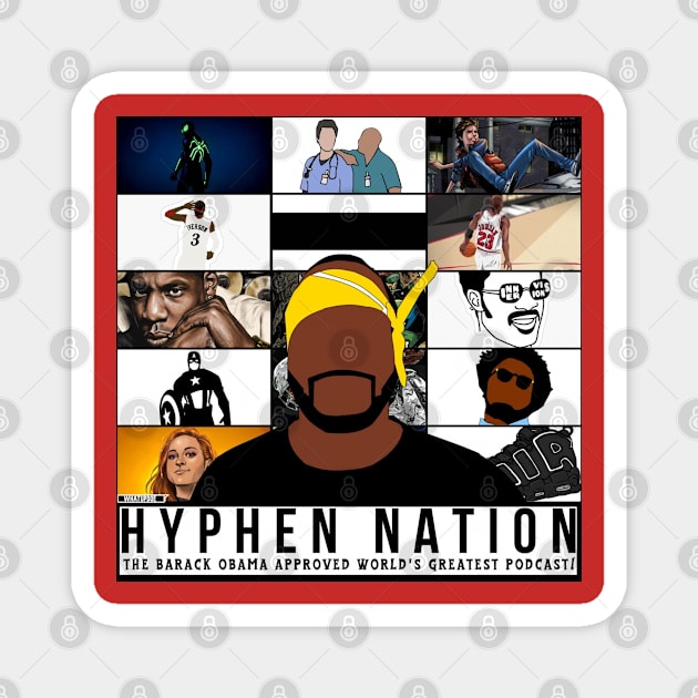 Hyphen Nation Album Cover Magnet by Hyphen Universe