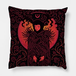 Bloom of blackness Pillow