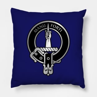 Clan MacKay Crest & Tartan Pillow