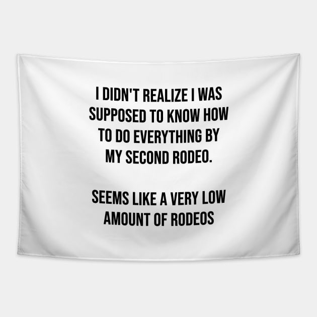 I didn't realize I was supposed to know how to do everything by my second rodeo Tapestry by cbpublic