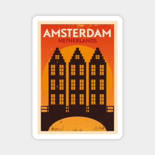 Amsterdam Poster Design Magnet