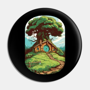 Round Door - Halfling Abode - Fantasy Pin