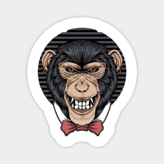 Monkey Boss Tee Magnet by teetrendstyles