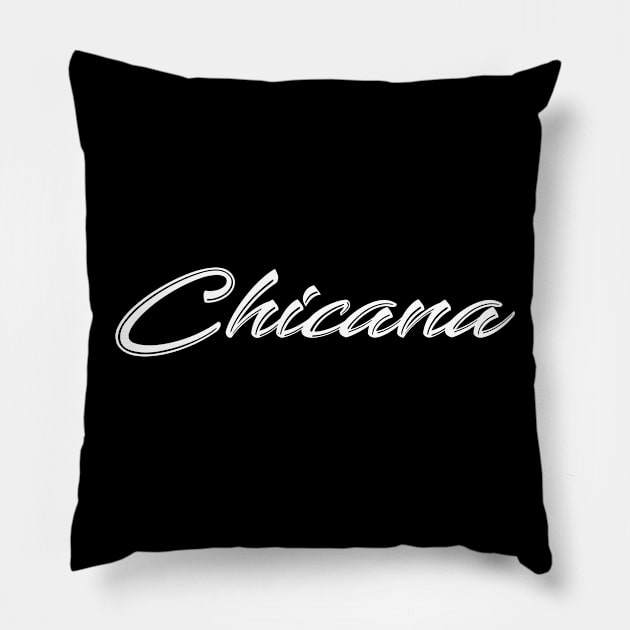 Chicana Pillow by zubiacreative