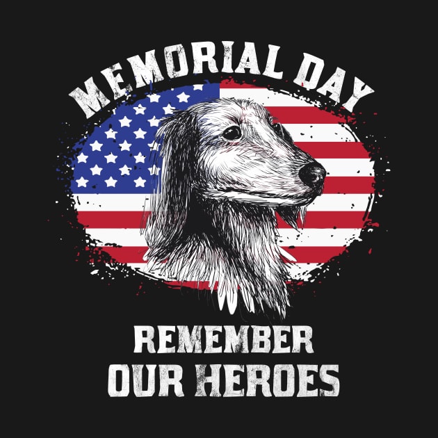 Memorial Day Remember Our Four-Legged Heroes by teweshirt