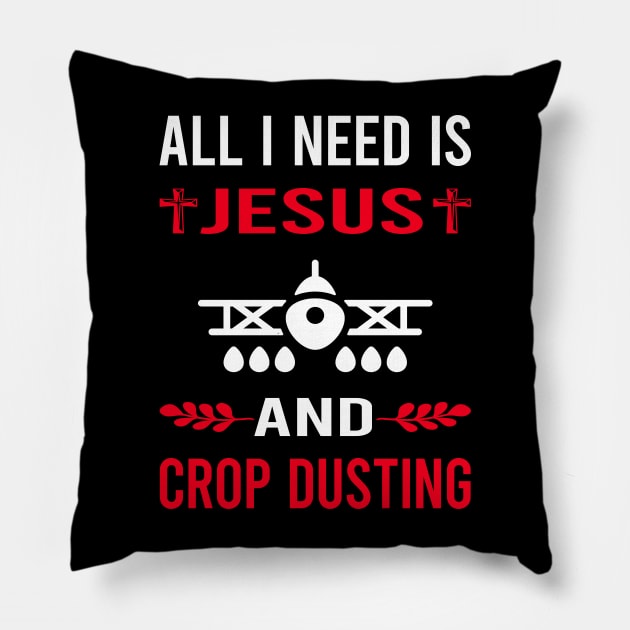 I Need Jesus And Crop Dusting Duster Cropdusting Pillow by Good Day