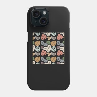Abstract Nature Mystical All Over Pattern - black background Phone Case