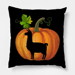 Llama in pumpkin Pillow