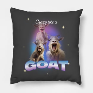 Crazy like a goat Pillow