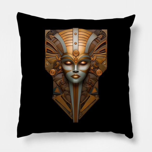 Art Deco Design 03 Pillow by Mistywisp