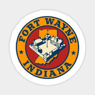 Fort Wayne Vintage Style Magnet