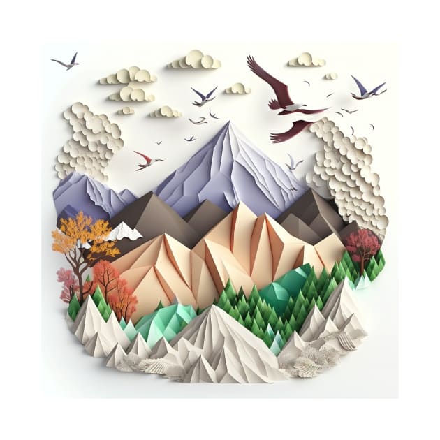 origami mountains by Imagier