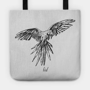 Bird t-shirt design Tote