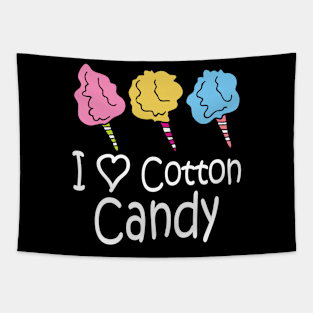 I Love Cotton Candy Tapestry