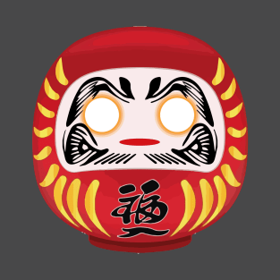 Japanese Daruma Doll Wishing DIY Fill In T-Shirt