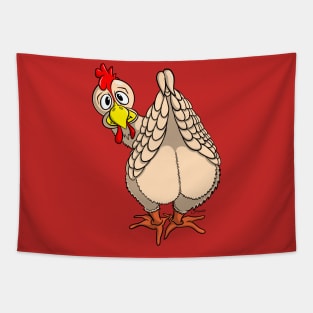 Funny Chicken Shirt ScottyGaaDo's CHICKEN BUTT Tapestry