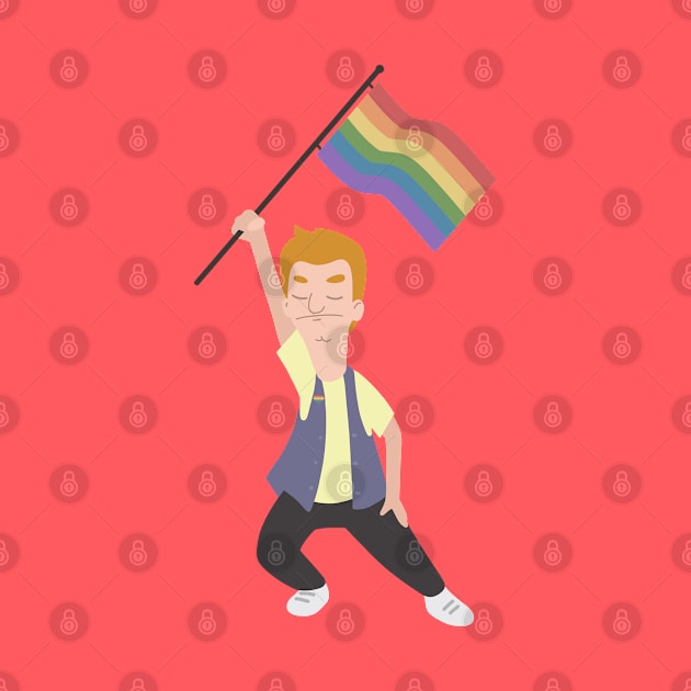 Jimmy Jr. x Lgbtq+ Flag by gray-cat