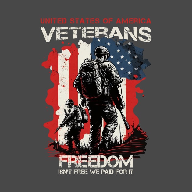 U.S veterans freedom isn't free we paid for it by Wintrly