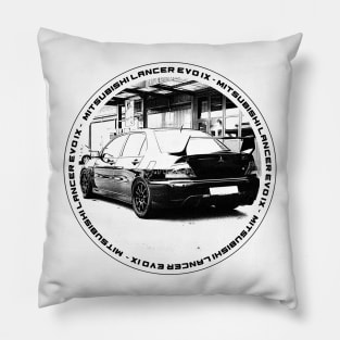 MITSUBISHI LANCER EVO IX Black 'N White 4 Pillow